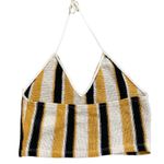 ZARA Striped Halter Crop Top Photo 2