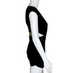 Bailey 44 Dress Womens Small Solid Black Mini Bodycon Mesh Paneling Neutral Sexy Photo 1