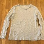 Talbots  grey long sleeve shirt size large Photo 0