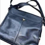 Sam Edelman Terri flap black leather snakeskin detail hand bag/purse Photo 7
