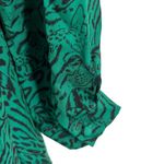 Parker Dress Size 4 Green Jaguar Silk Blend New Photo 6
