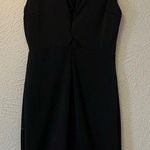 Iris Mini low cut Lace Front Black Cocktail Dress Photo 1