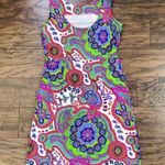 Jude Connally • Mary Pat Dress sleeveless mini sheath paisley bright pink green Size XS Photo 7