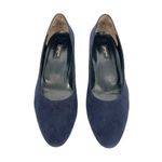 Paul Green Navy Blue Suede Low Block Heel Pumps Size 10.5 Photo 11