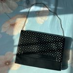 Kensie Foldover Perforated Chain Purse Black Photo 19