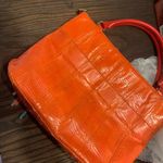 Y2k katherine kwei reptile skin bag Rare spring boho fringe orange blue spring Photo 5