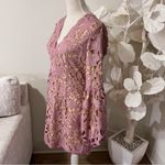Elliatt  Calendar Floral Pink Long Sleeve Lace Dress Photo 8