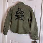 Driftwood Olive Green denim-bohemian Embroidered Women's Jacket size small NWT Photo 8