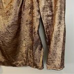 Future Collective Kahlana Barfield Rose Gold Metallic Blouse Size XXS Photo 9