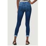 frame denim  Le Skinny de Jeanne Crop Jeans Shredded Hem Size 26 Photo 9