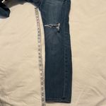 Express Jeans sz 6 faded feathered distressed cropped legging jean EUC Blue Photo 14