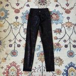 Wildfox Black Rainbow Speckled Metallic High Rise 7/8 Leggings Small Photo 1