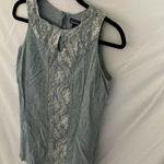 Patagonia : Blue/white floral patterned denim dress- Hemp/cotton blend- size 4 Photo 5