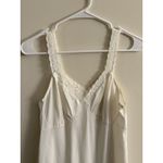 Cabernet Vintage Ivory Nylon Silky Lace Trim Full Slip Women Size 36 Length 24” Photo 1