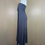 Casa Lee Gray Tie Detail Maxi Dress Beach Swim Bathing Suit Coverup Small Photo 4