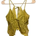 Tilly's Tilly’s Full Tilt Lace Cropped Tank Top Green Medium Photo 0