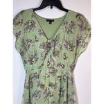 As You Wish As U Wish Women's Floral Print V-Neck High Low Hem Dress Green Size Medium Photo 1