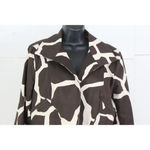 Neiman Marcus  ladies brown&white open blazer sie L Photo 1