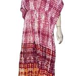 BeachLunchLounge BEACH by  Womens Size L Magenta Pink Orange Maxi Kaftan Cover Up Photo 3