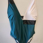 Gabifresh Swimsuits For All Black White Green One Piece Swimsuit Size 18 D/DD Blue Photo 0