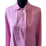 Lilly Pulitzer Vintage White Label Pink Trench Coat SZ. Small Photo 3