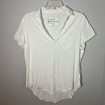 Frank & Eileen Charlotte Perfect Polo White Cotton Capsule Quiet Luxury Size L Photo 3