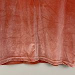 Madewell Coral Pink Orange Velvet Tie-Neck Top NEW Photo 6