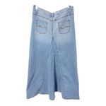 Route 66 VTG  Original Clothing Co Denim Maxi Skirt 5/6 Light Wash Flared Panel Photo 3