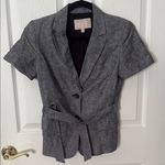 Banana Republic Gray Short Sleeve Blazer with Belt  size 8 Photo 0