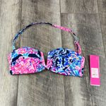 Lilly Pulitzer  Navy/Pink Print Bikini Top Photo 0