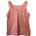 Vineyard Vines pink white striped tank size large Photo 0