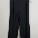 Vince  Linen Wide Leg Pull On Trousers Womens Large Black Career Professional NWT Photo 3