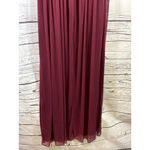 David's Bridal Women's Wine One Shoulder Lace Dress Size 10 NWT Photo 9