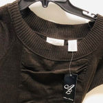 Allison Brittney  Junior’s Sweater Dress With Belt  XL Dark Brown Photo 3