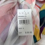 Lush Clothing NWT Lush Women’s Maxi Dress Rainbow Stripe Size Small Photo 7