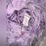 House Of CB NWOT  Tyra Orchid Satin Feather Shirt Dress Size XS Photo 7