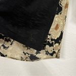 Miss Me  Y2K Black Tan Blouse Womens S Paisley Beaded 3/4 Sleeve Lightweight Photo 3