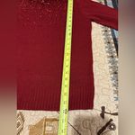Juicy Couture  Red sequined mock neck sweater women’s M Photo 7