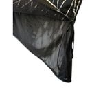 SheIn Going Out Top Black w/ Silver Contrast Sequin Drawstring Side Tube  Top Medium Photo 3