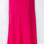 Ruby Road Fairy Coquette Bright Pink Cotton Flowy Full Midi Maxi Skirt 10 / M Photo 0