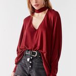 Urban Outfitters Jade Cut-Out Turtleneck Top Photo 0