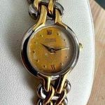 Bulova Caravelle by Ladies Watch Vintage Two-Tone Weave Bracelet Gold-Tone Dial Photo 0