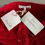 Honey Punch Red Denim Mini Skirt Photo 2