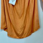 Amerikan Basics Women’s Off The Shoulder Loose Tee Orange Size Small NWT Photo 2
