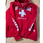 Unisex Lifeguard Sweatshirt Hoodie from Orlando Florida red white size Large Photo 3
