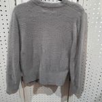Old Navy  Gray Fuzzy Knit Sweater Crew Neck Long Sleeve Size L Photo 5