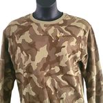 Billabong  Women's Camo Crewneck Sweatshirt – Size Medium, Brown Beige Pullover Photo 5