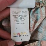 Jantzen Vintage 80s pink & blue paisley print pull on midi skirt size 8 Photo 5