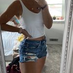 American Eagle Ripped Jean Shorts Photo 0