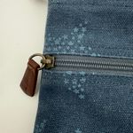 Life is Good Purse Road Trip Denim Blue Star Crossbody Bag Zipper Cotton Blend Photo 7